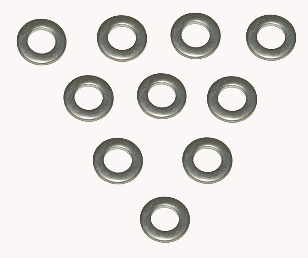 Washer, Flat; 6mm Stainless - Pack Of 10