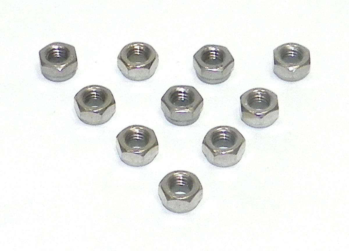 Nut, Lock; 5mm Stainless - Pack Of 10