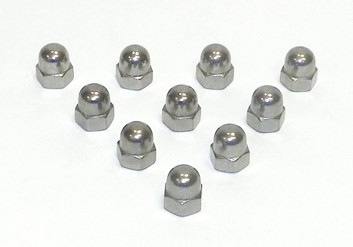 Nut, Acorn; 6mm - Pack Of 10