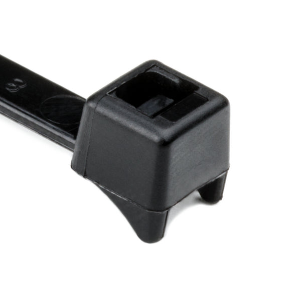 Cable Ties, Radius Head; 8'' 100 Per Pack