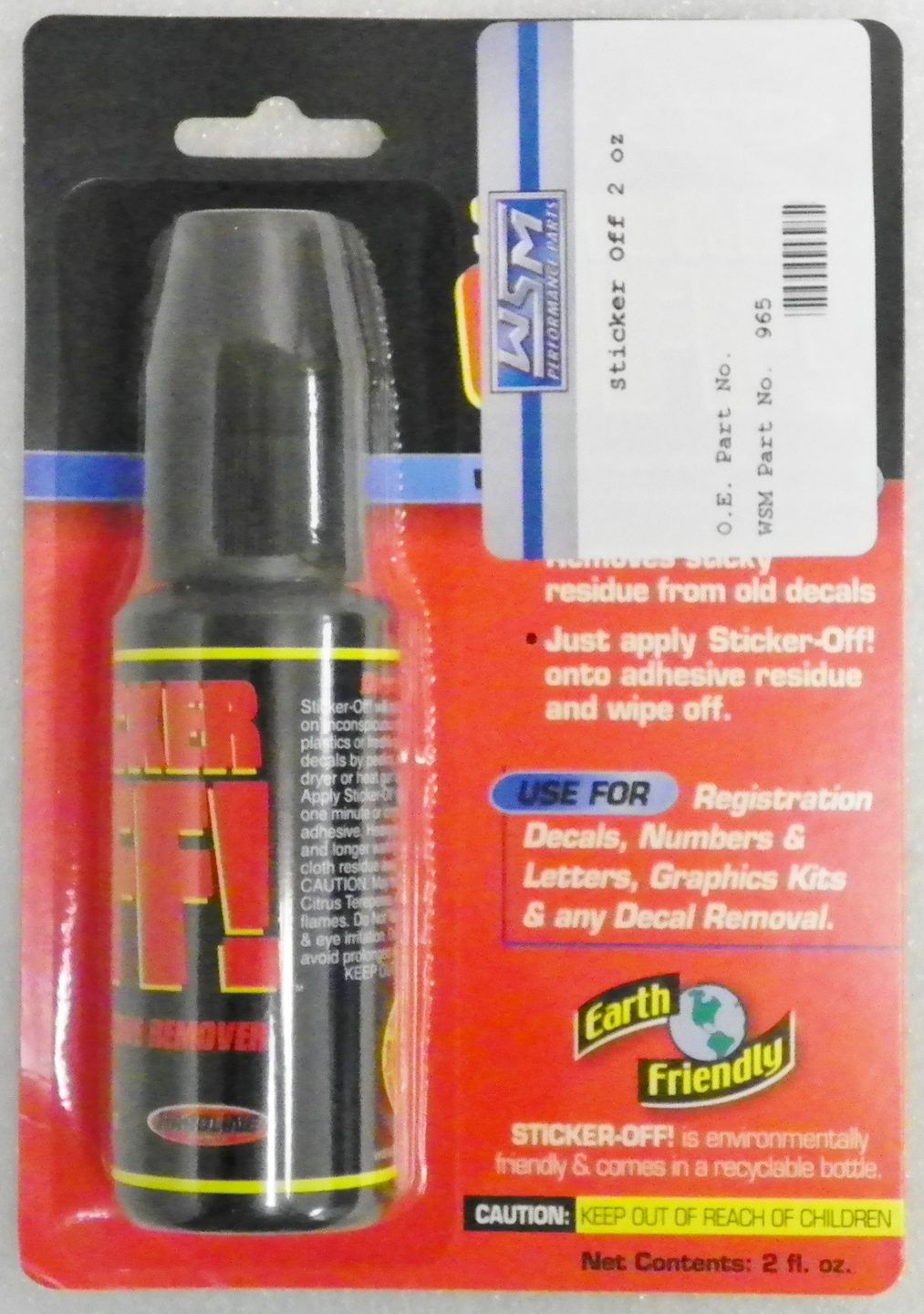 Sticker Off; 2oz Bottle