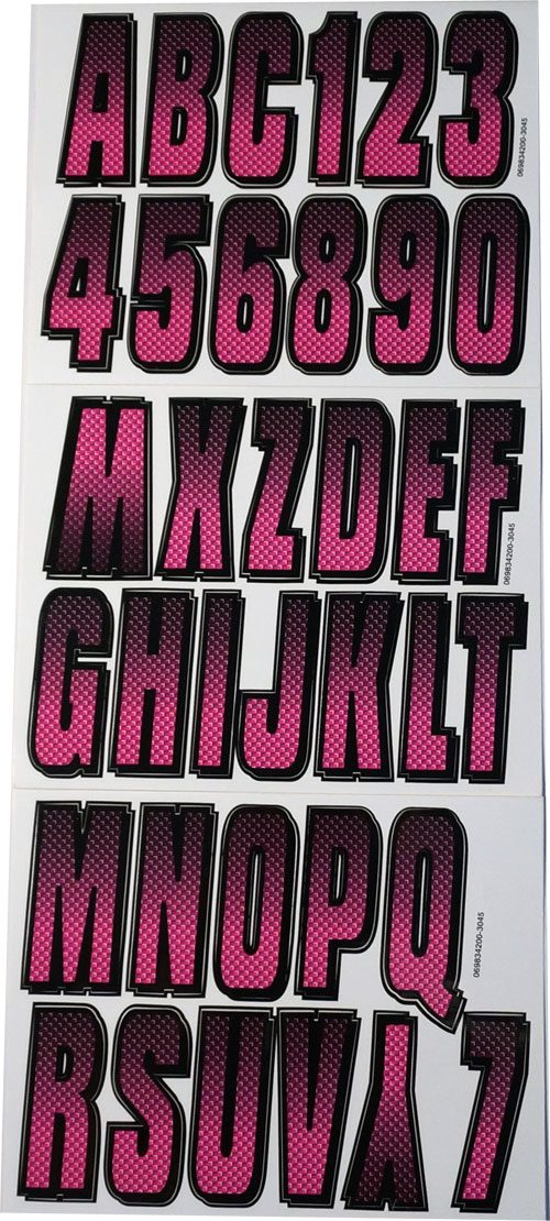 ID Sticker Kit; Berry / Black