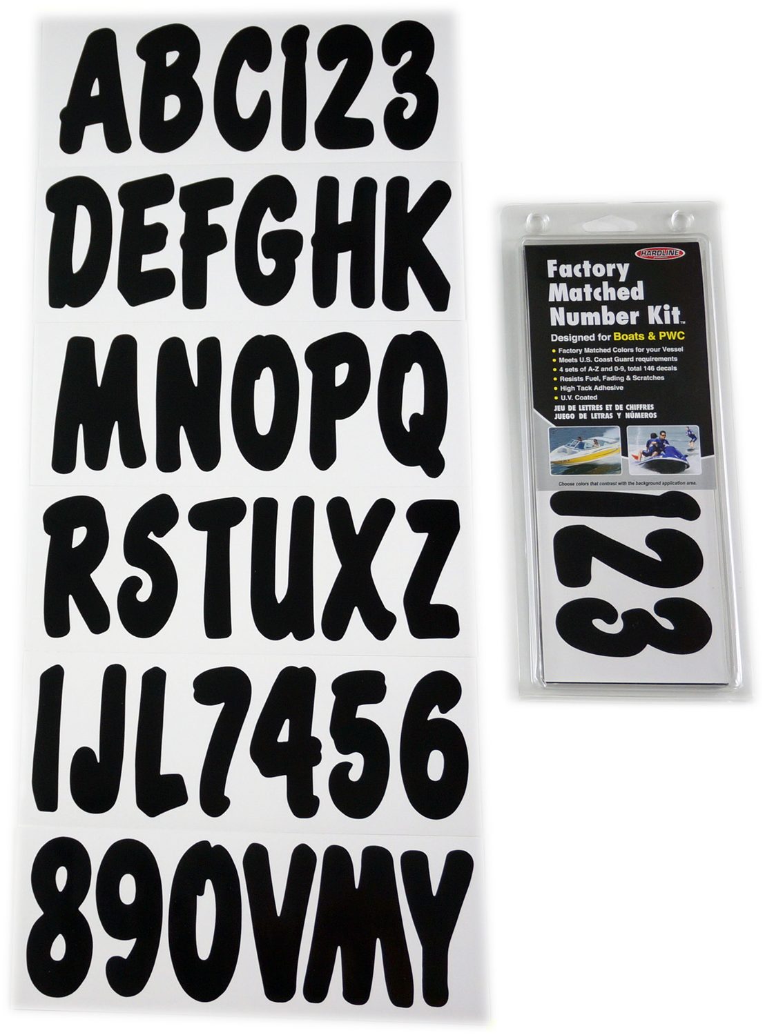 ID Sticker Kit; Solid Black
