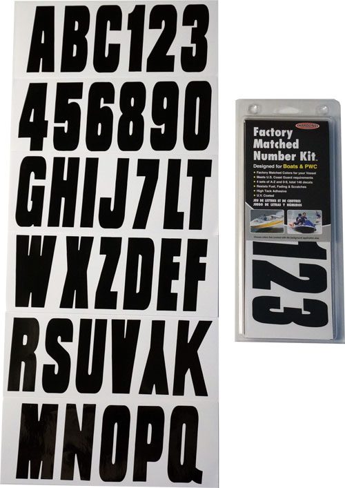 ID Sticker Kit; Solid Black
