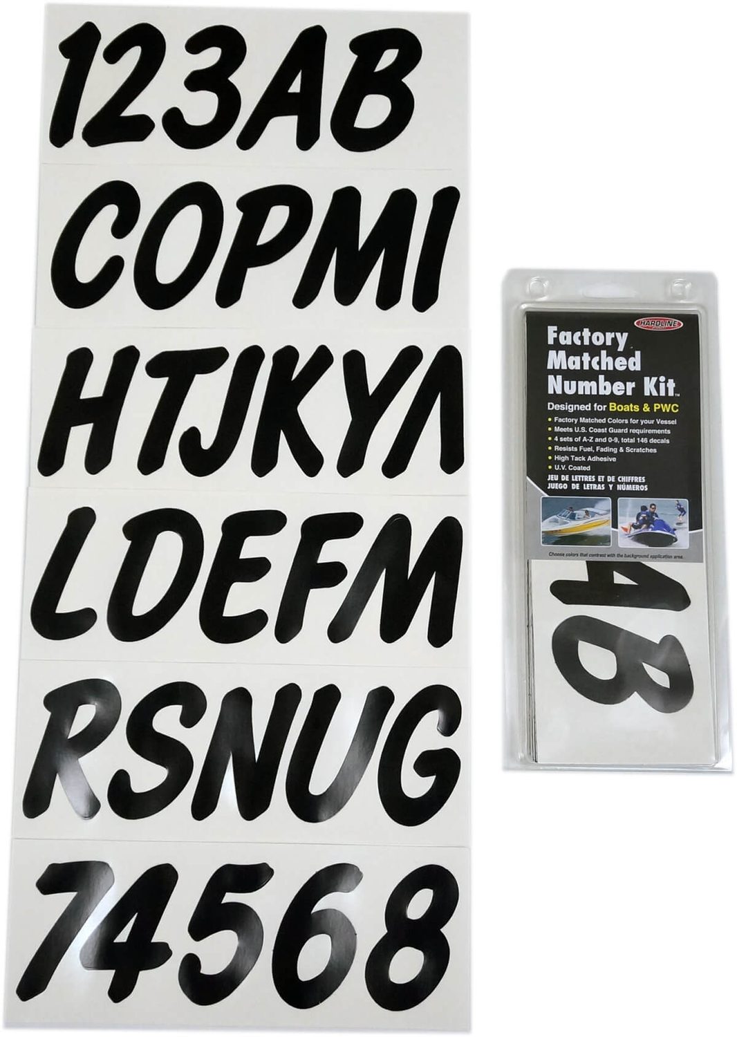 ID Sticker Kit; Solid Black