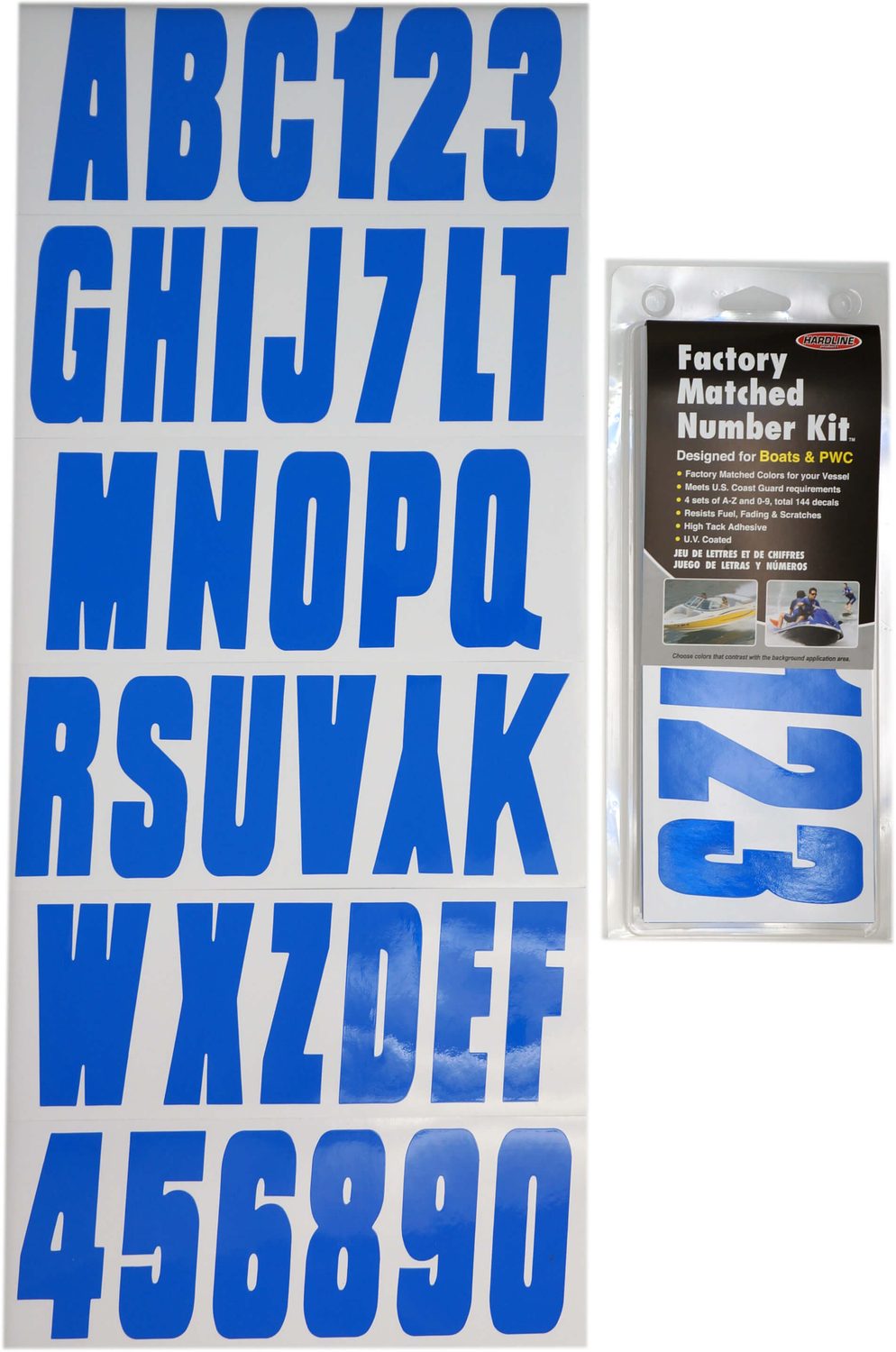 ID Sticker Kit; Solid Blue