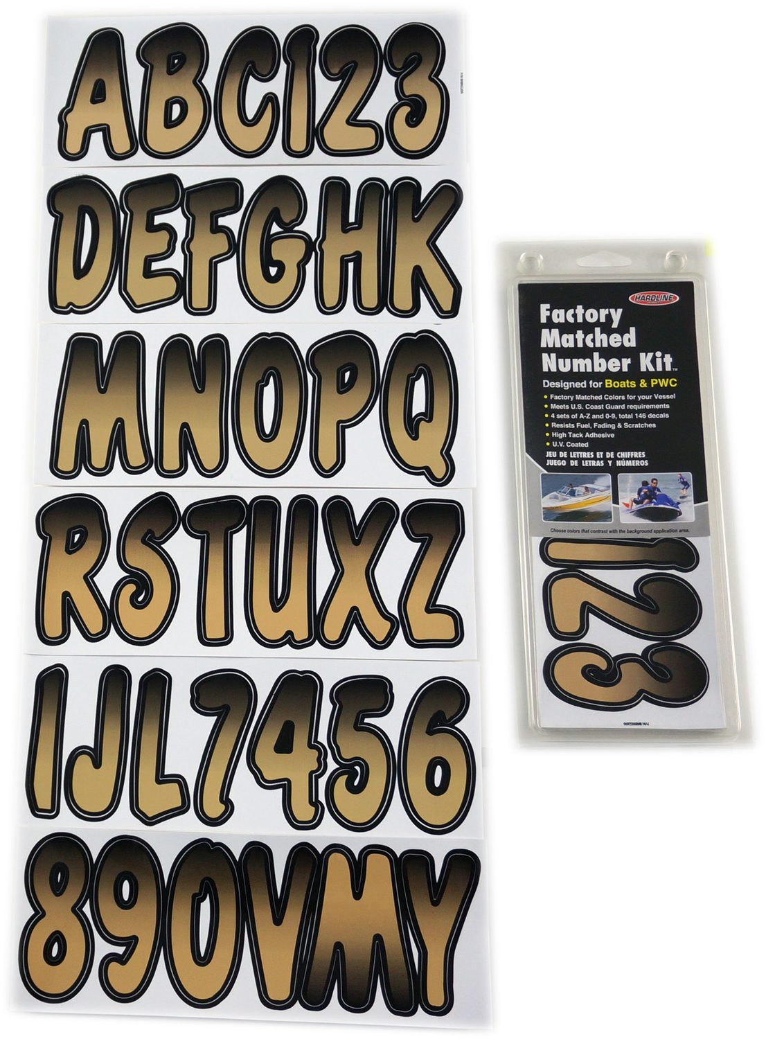 ID Sticker Kit; Brown / Black