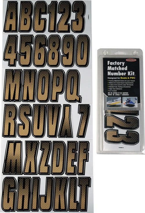 ID Sticker Kit; Brown / Carbon