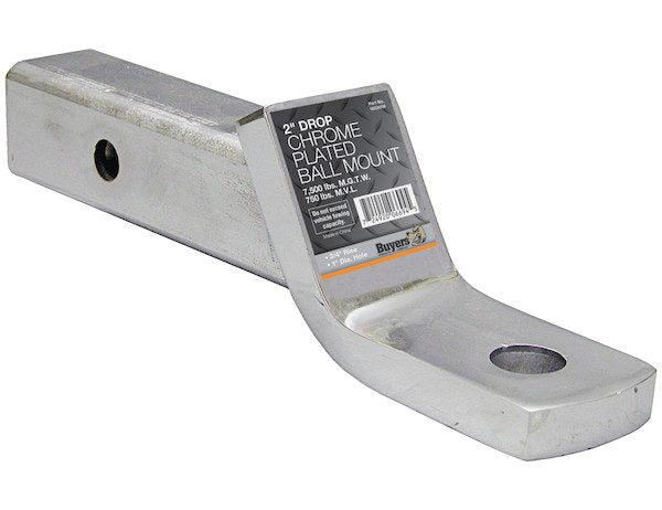 Ball Mount; 2'' Drop - 1'' Ball Hole - 8'' Tube