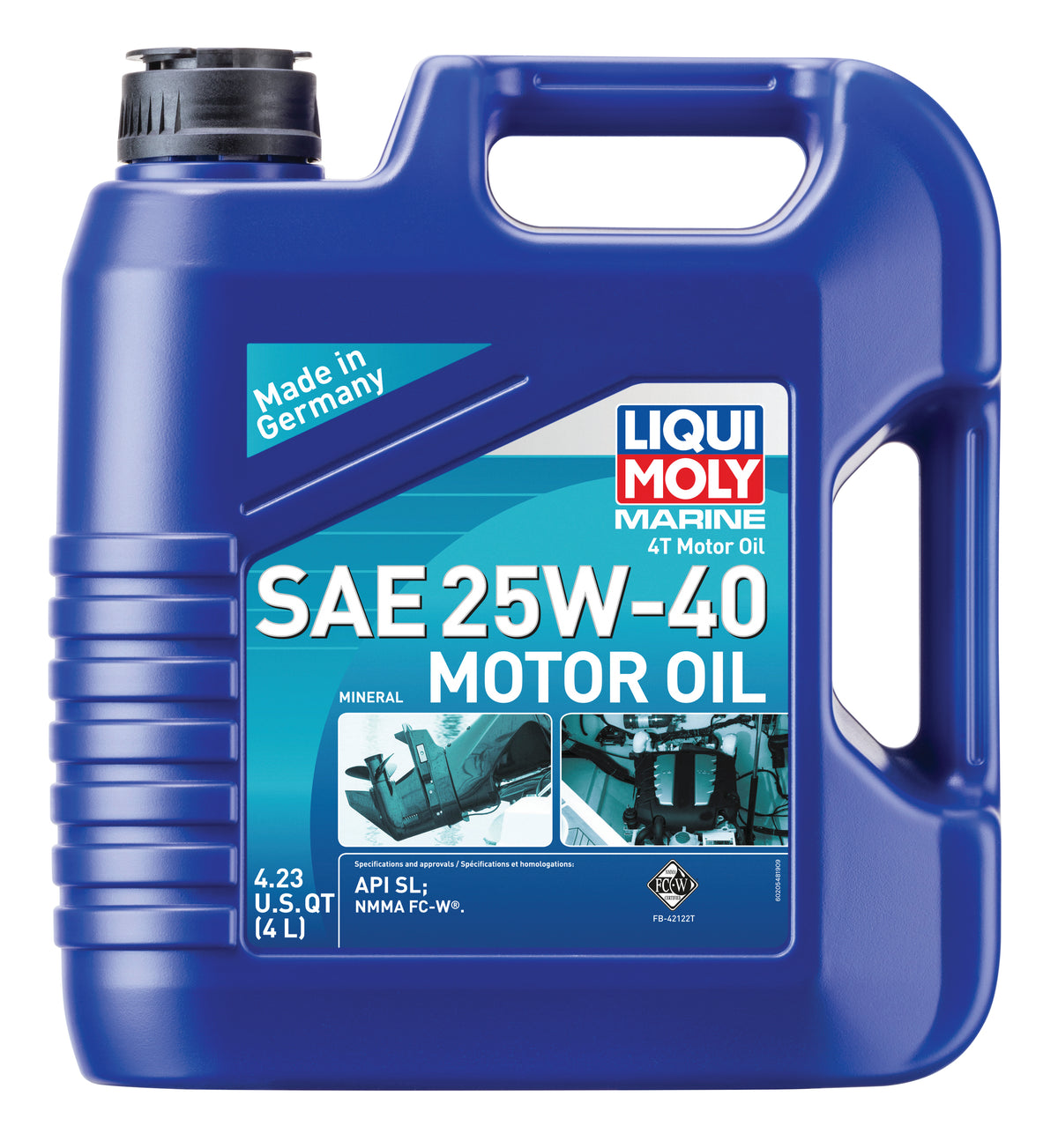 Engine Oil, 25W/40; 4 Liters