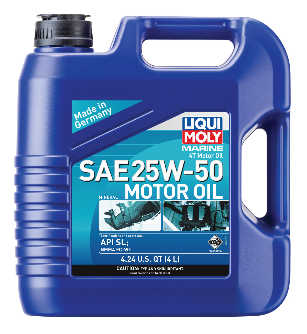 Engine Oil, 25W/50; 4 Liters