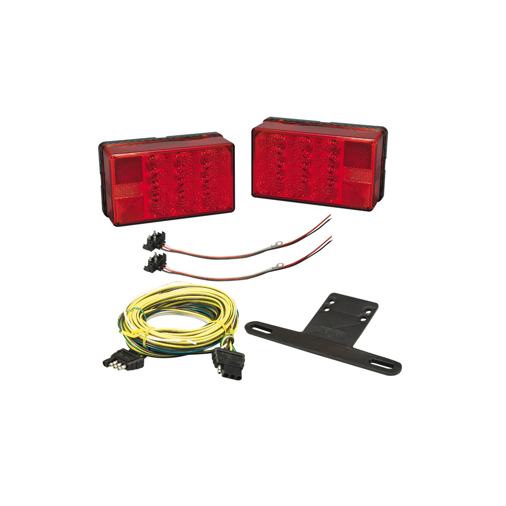 Tail Light Kit, Trailer L.E.D., Low Profile; Under 80'' Trailer