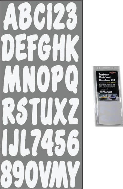 ID Sticker Kit; Solid White