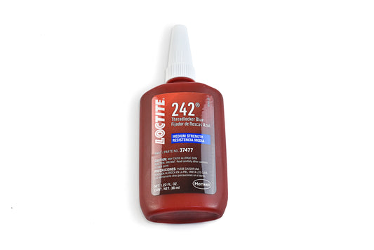 Thread Lock; Blue 242 Medium Strength 36ml