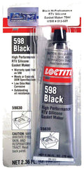 Liquid Gasket, Silicone; Black 598 80ml Tube