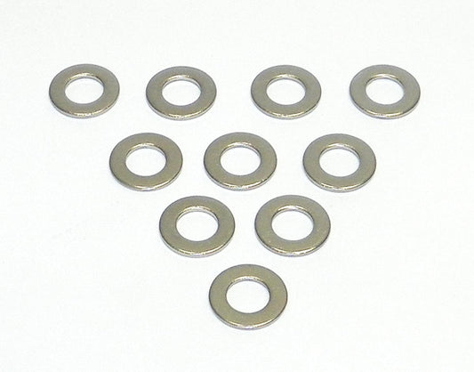 Washer, Flat; 8mm Stainless - Pack Of 10