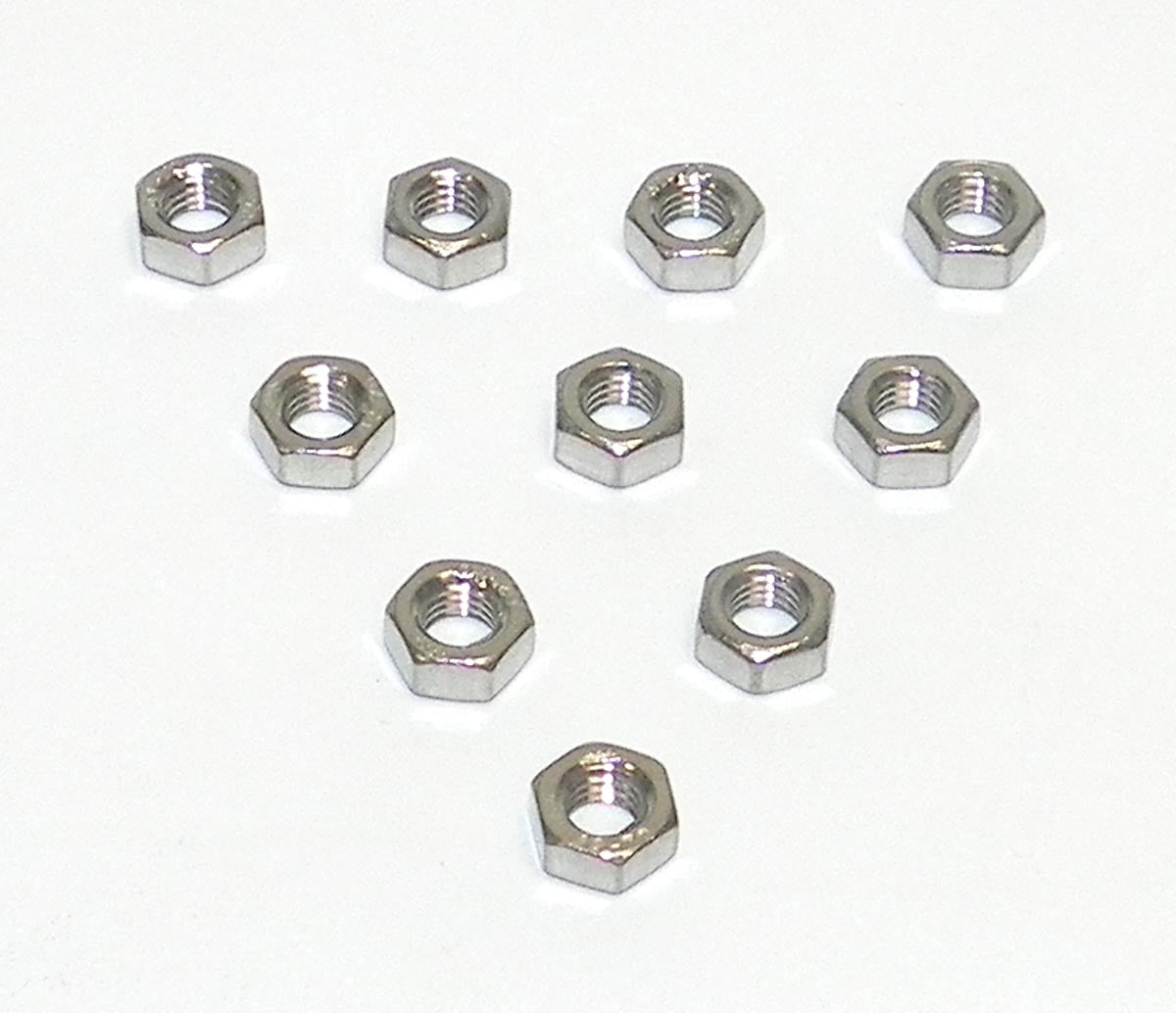 Nut, Hex; 5mm Stainless - Pack Of 10