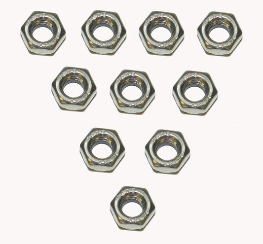 Nut, Nylon Lock; 6mm Stainless - Pack Of 10