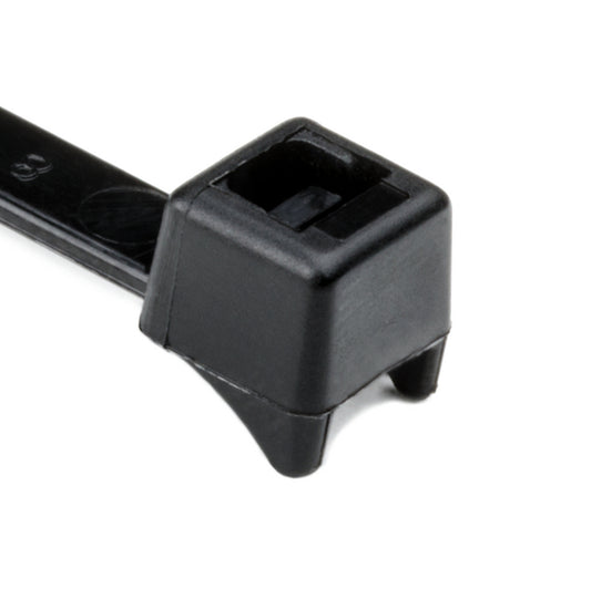Cable Ties, Radius Head; 8'' 100 Per Pack