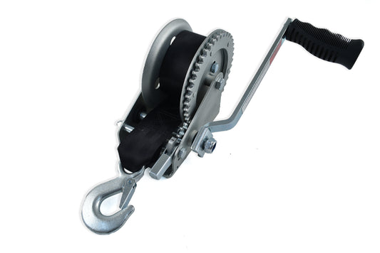 Trailer Winch; 1400LB 15' w/ Stainless Hook