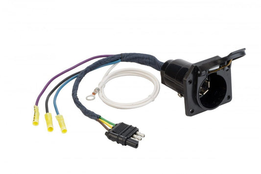 Wiring Connector; 4 Flat To 7 Blade