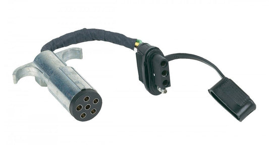 Wiring Adapter; 6 Round To 4 Flat