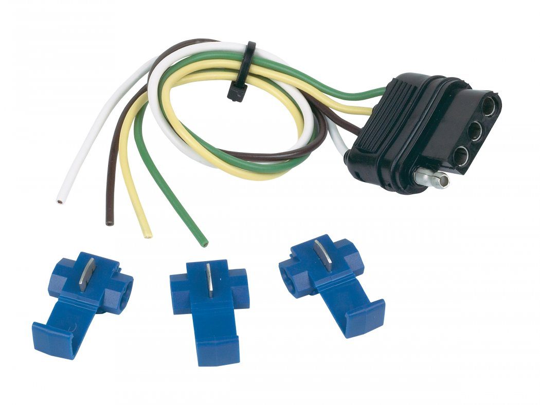 Wiring Connector; 4 Flat - 12''
