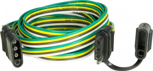 Wiring Extension; 4 Flat - 10''