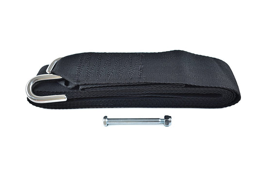 Trailer Winch Strap; 2'' x 12' w/ Stainless Hook