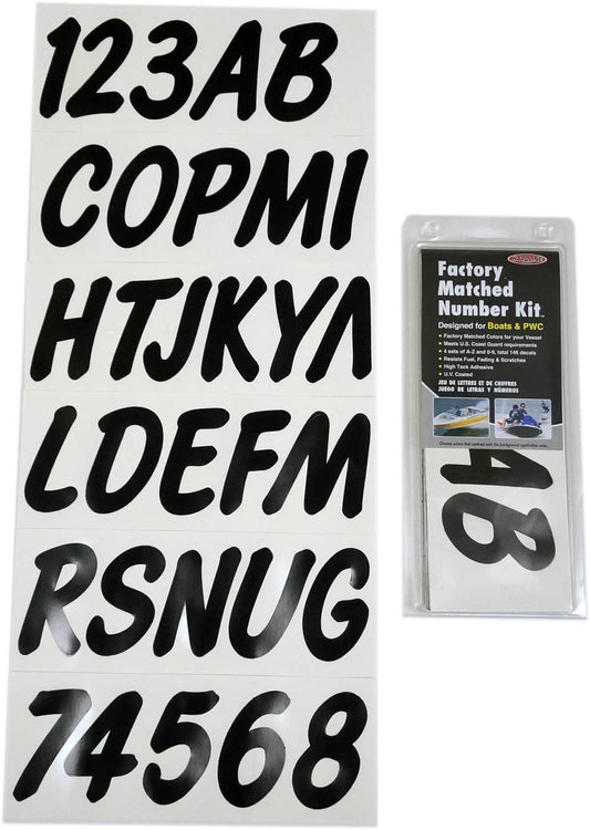 ID Sticker Kit; Solid Black