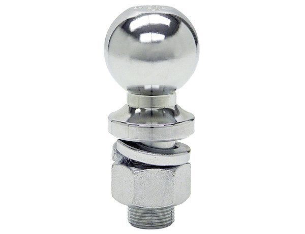 Hitch Ball, Chrome; 2'' Ball - 3/4'' x 2-1/8'' Shank
