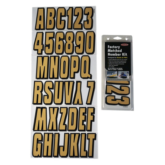 ID Sticker Kit; Blue / Gold