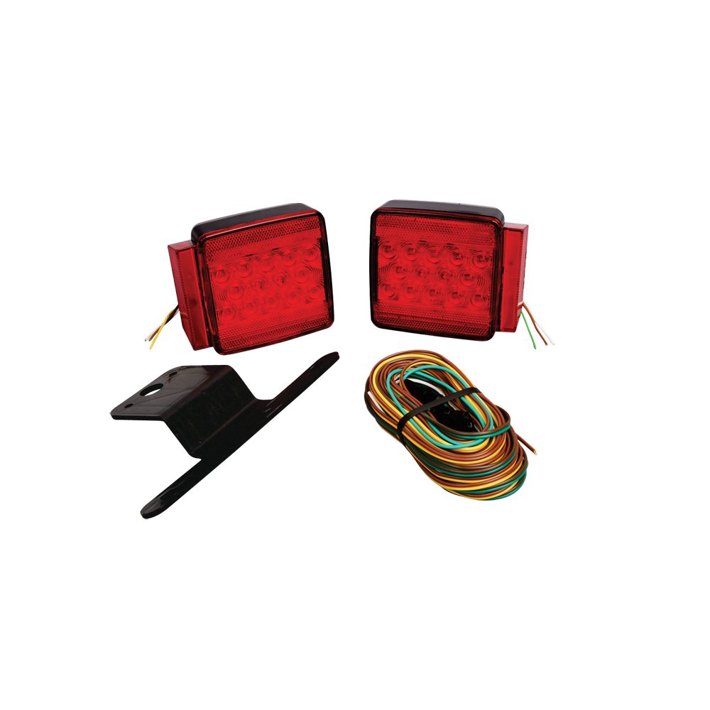 Tail Light Kit, Trailer L.E.D, Submersible; Under 80'' Trailer