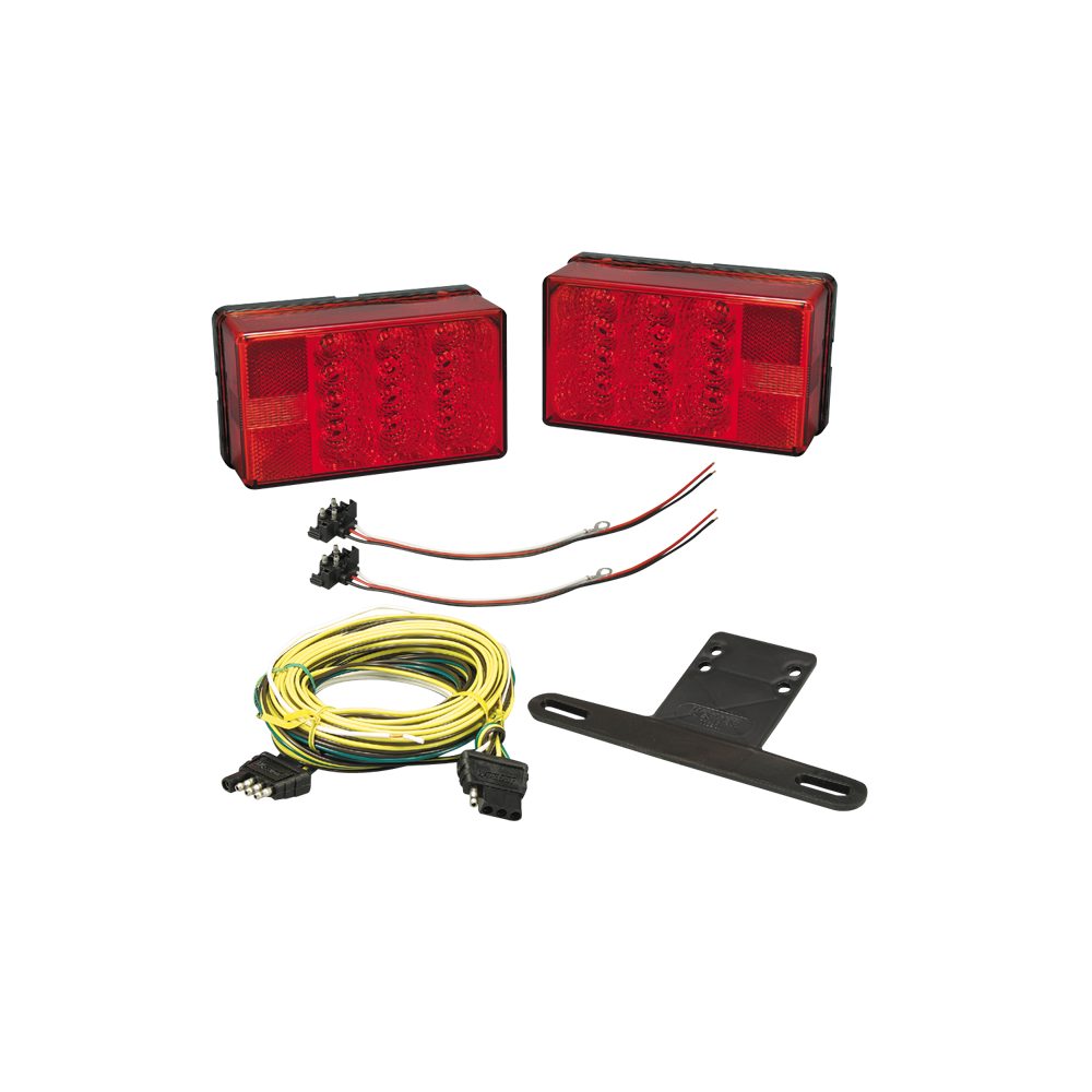 Tail Light Kit, Trailer L.E.D., Low Profile; Under 80'' Trailer