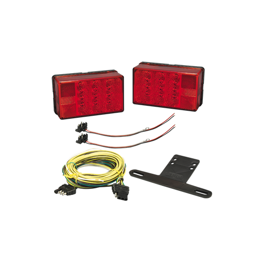 Tail Light Kit, Trailer L.E.D., Low Profile; Under 80'' Trailer