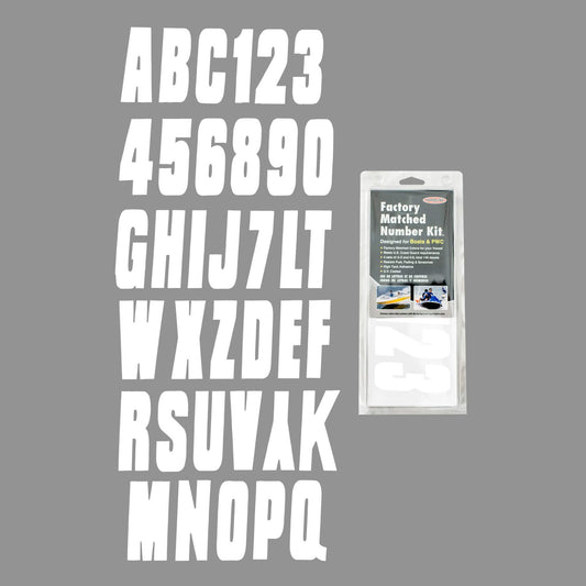ID Sticker Kit; Solid White